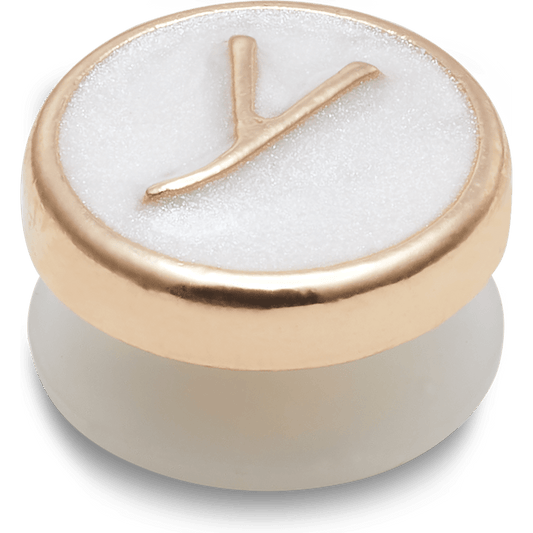 Tiny Pearlized Letter Y - US 5767