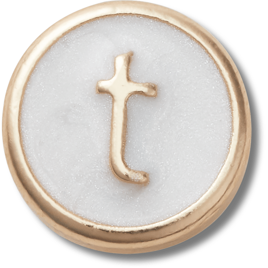 Tiny Pearlized Letter T - US 4499