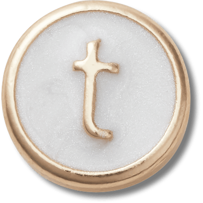 Tiny Pearlized Letter T - US 4499