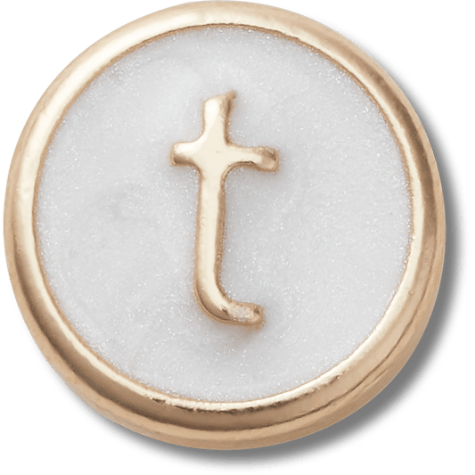 Tiny Pearlized Letter T - US 4499