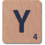 Scrabble Y - US 9104