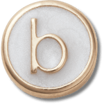 Tiny Pearlized Letter B - US 9199