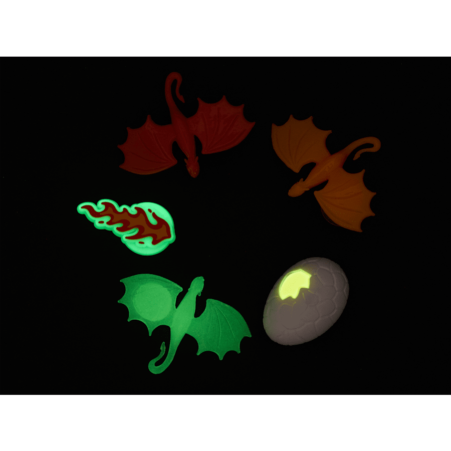 Glow In The Dark Dragon 5 Pack - US 3532