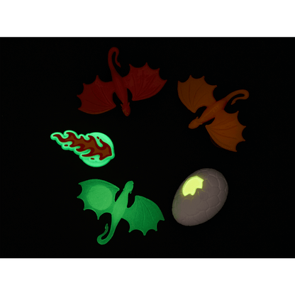 Glow In The Dark Dragon 5 Pack - US 3532