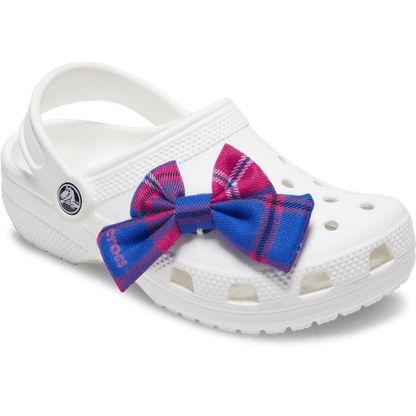 Pink Plaid Knit Bow - US 8881