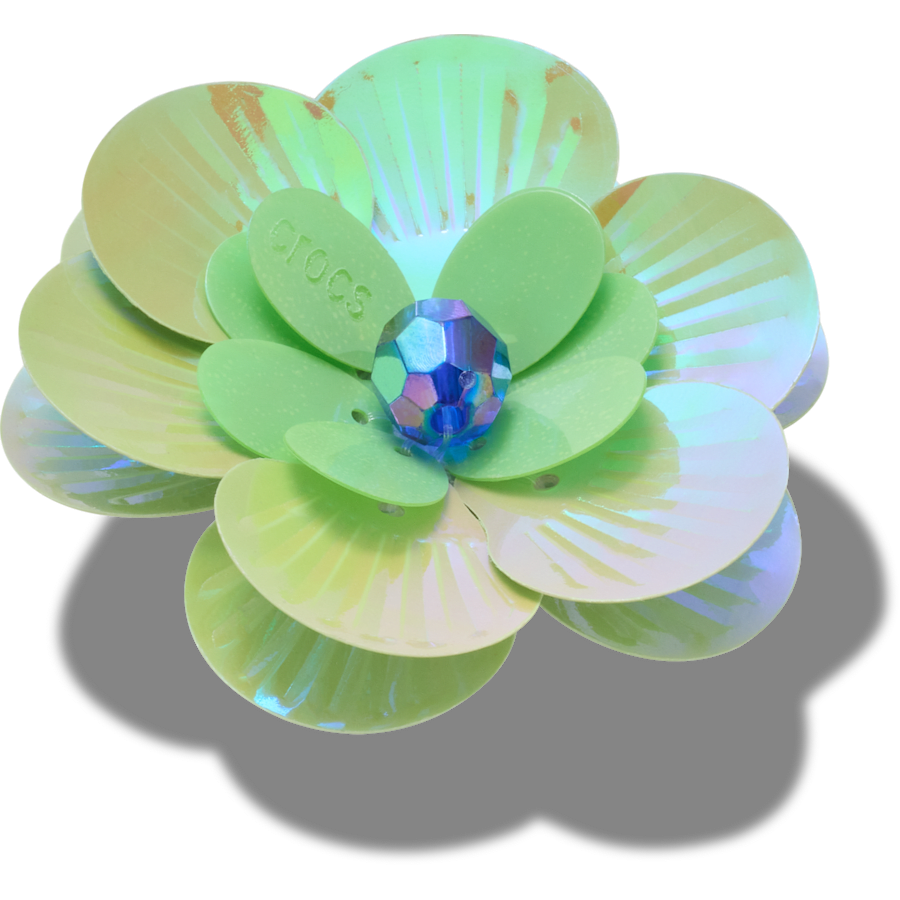 Sequin Green Flower - US 0650