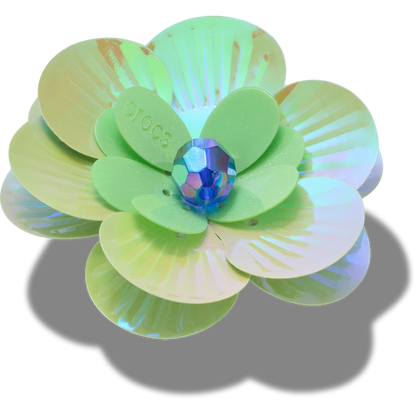 Sequin Green Flower - US 0650