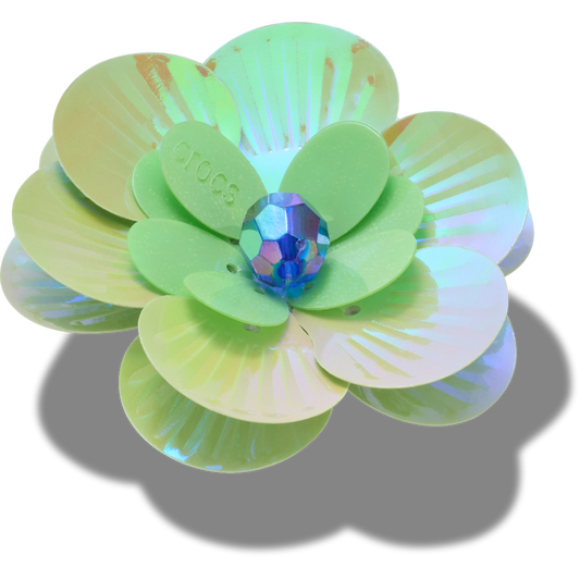 Sequin Green Flower - US 0650