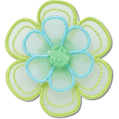 Green Mesh Flower - US 8973