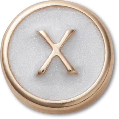 Tiny Pearlized Letter X - US 4339
