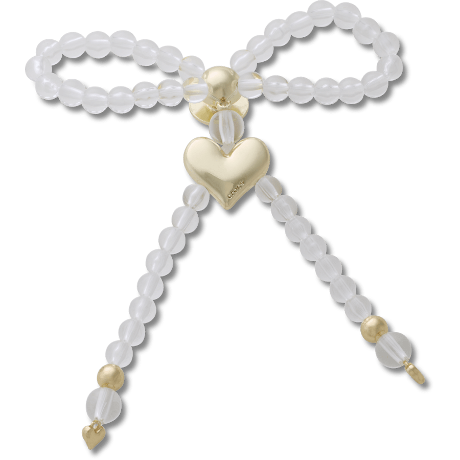 Beaded Bow with Gold Heart - US 1185