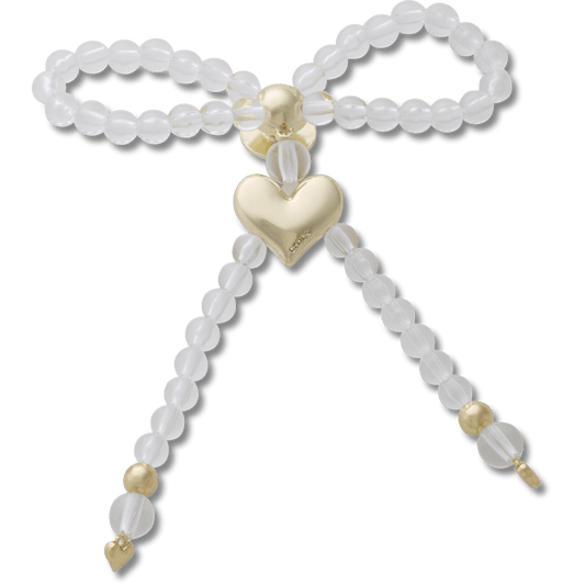 Beaded Bow with Gold Heart - US 1185