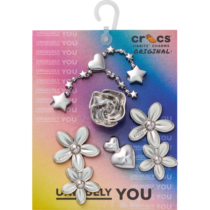 Silver Meta Floral 5 Pack - US 2652