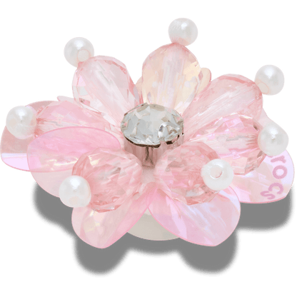 Pink Sequin and Pearl Flower - US 4483