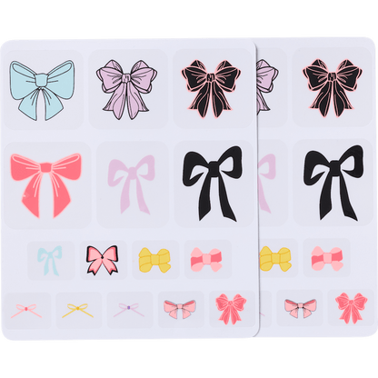 Mixed Bows Shoe Tattoos - US 3902
