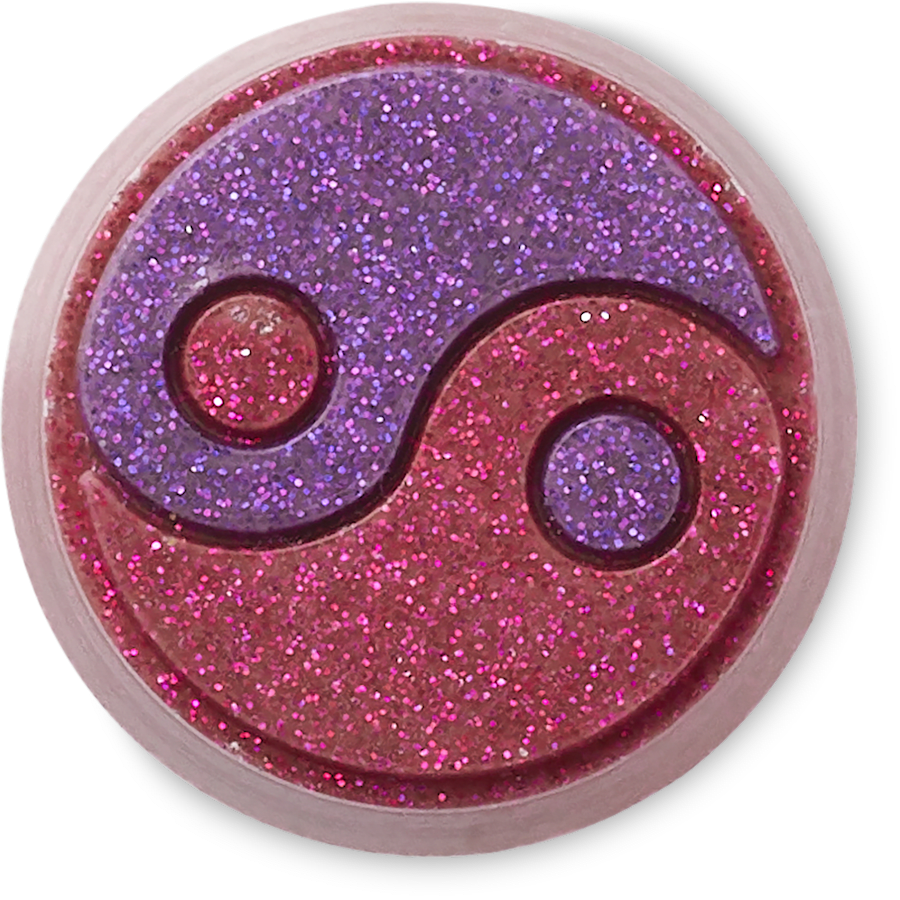 Glitter Pink Yin Yang - US 3006