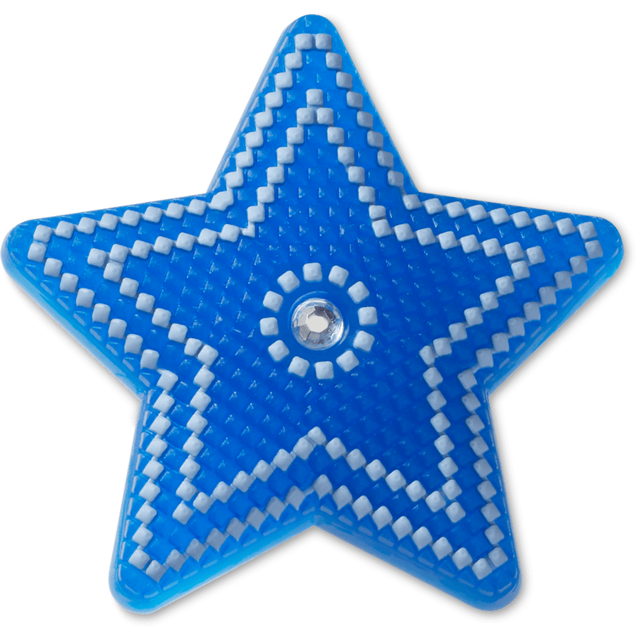 Lights Up Blue Star With Gem - US 3562