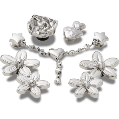 Silver Meta Floral 5 Pack - US 2652