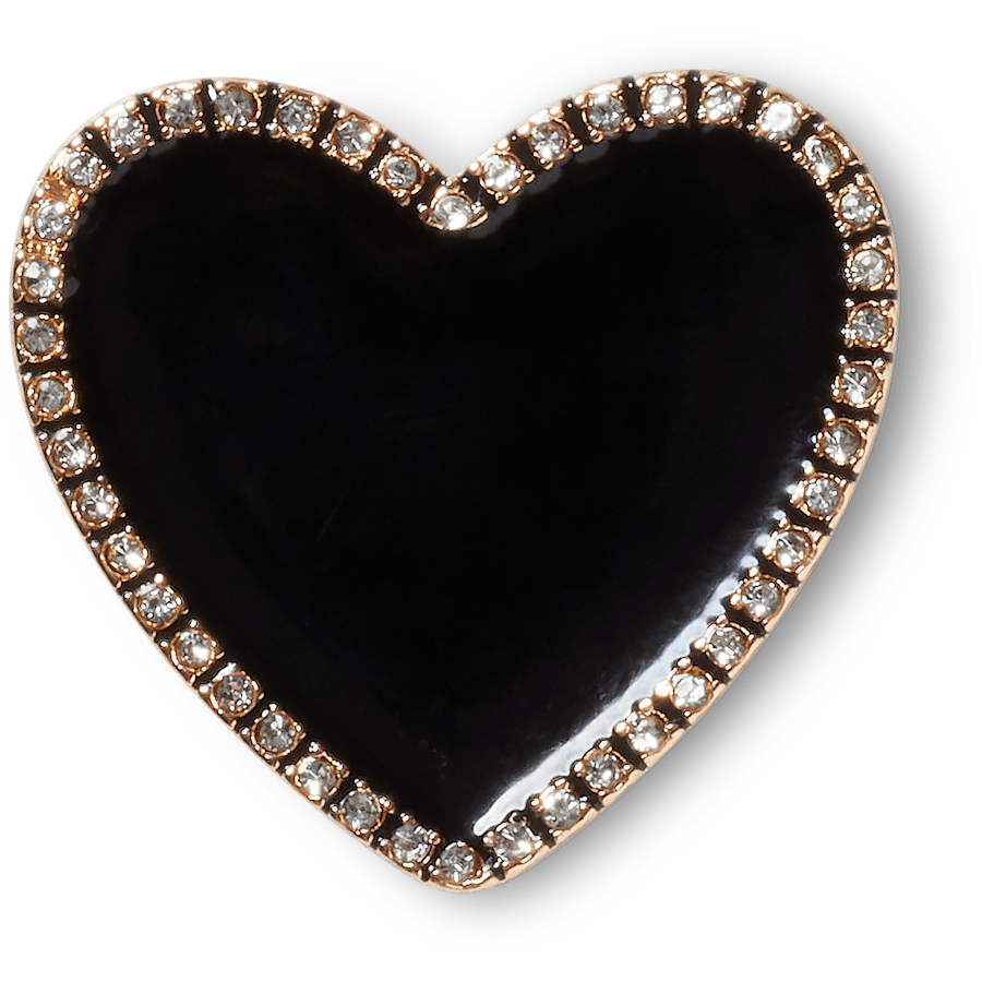 Black Heart with Gold Outline - US 0560