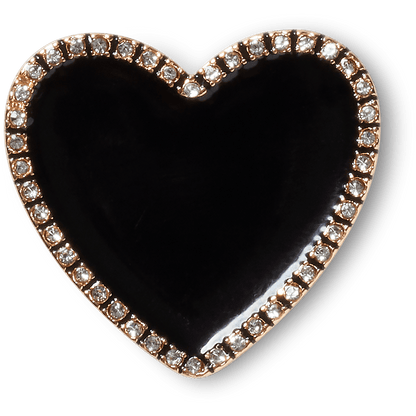 Black Heart with Gold Outline - US 0560