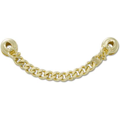 Gold Flat Curb Chain - US 8697