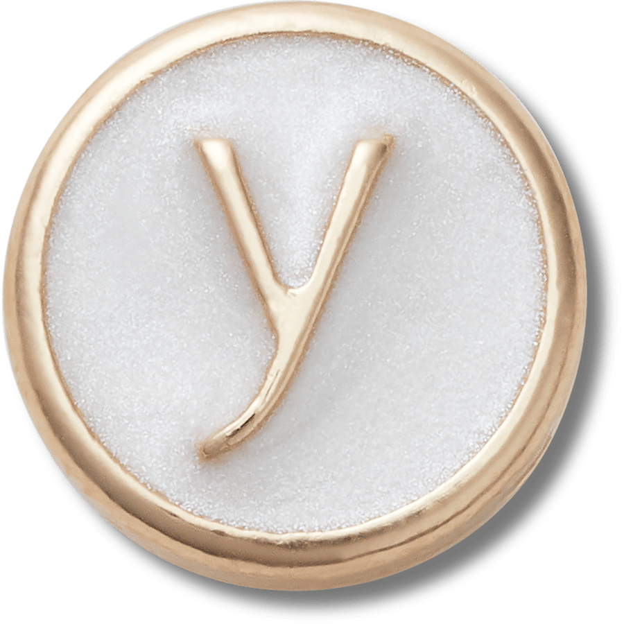 Tiny Pearlized Letter Y - US 5767
