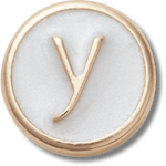 Tiny Pearlized Letter Y - US 5767