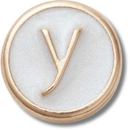 Tiny Pearlized Letter Y - US 5767
