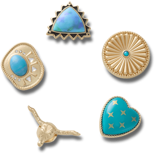 Gold Turquoise Western 5 Pack - US 9158