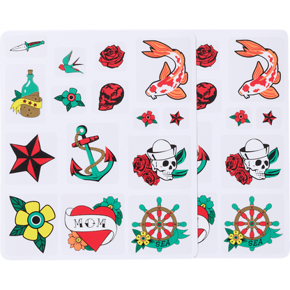 Traditional Art Shoe Tattoos - US 2341