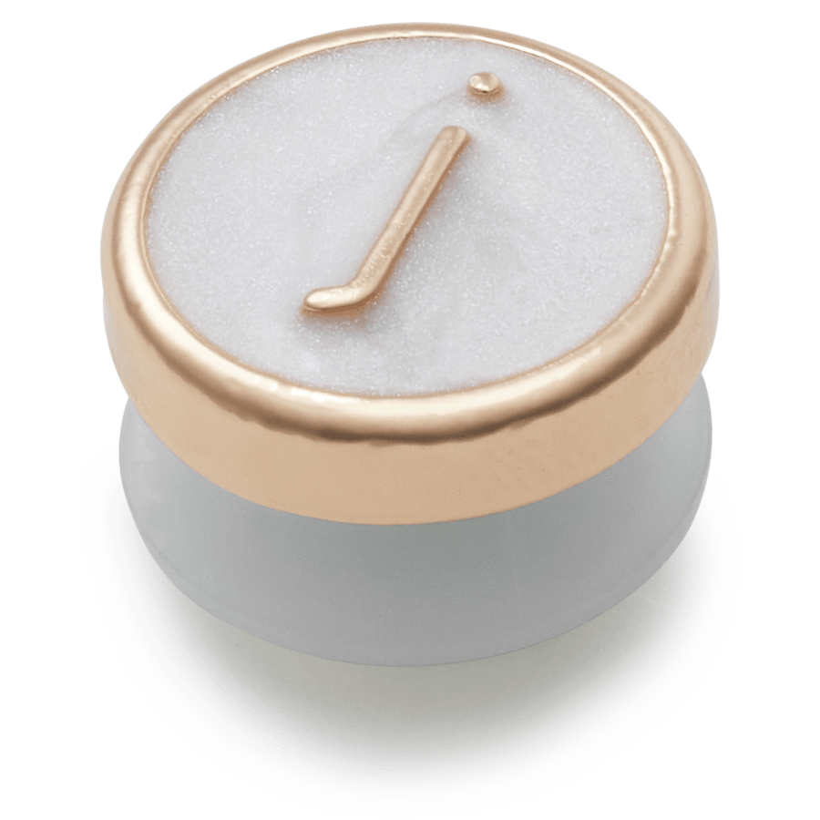 Tiny Pearlized Letter J - US 1141