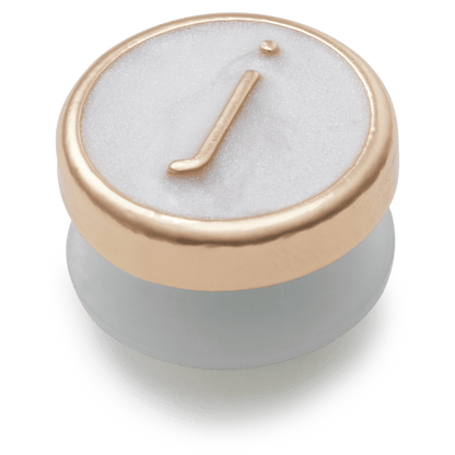 Tiny Pearlized Letter J - US 1141