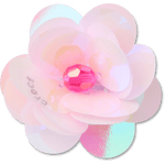 Sequin Pink Flower - US 4176