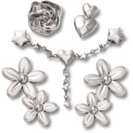 Silver Meta Floral 5 Pack - US 2652