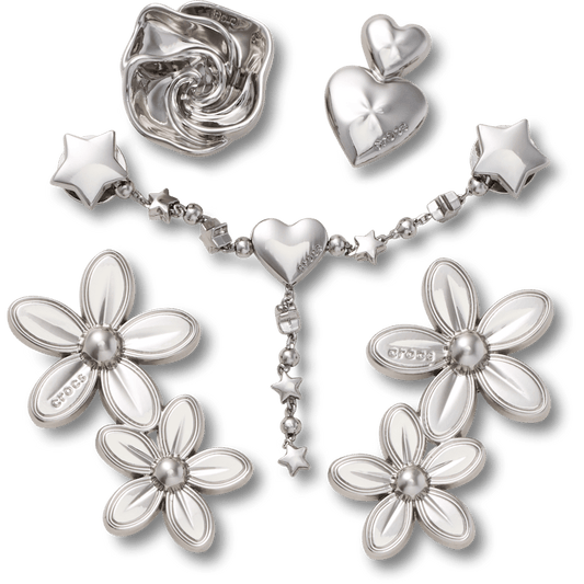 Silver Meta Floral 5 Pack - US 2652